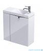 Oristo Siena szafka z umywalką 55x55x22cm biały połysk OR45-ZD2D-55-1-L